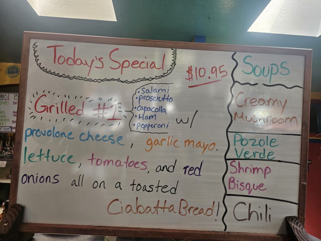 Squeeze Inn Sandwich Shop Menu 6